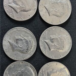 Set 10 1980 half dollars